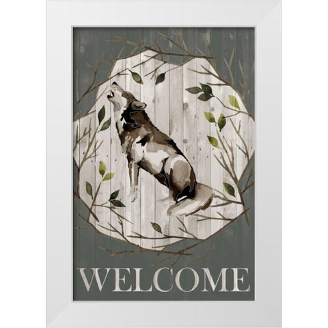 Woodland Welcome II White Modern Wood Framed Art Print by Popp, Grace