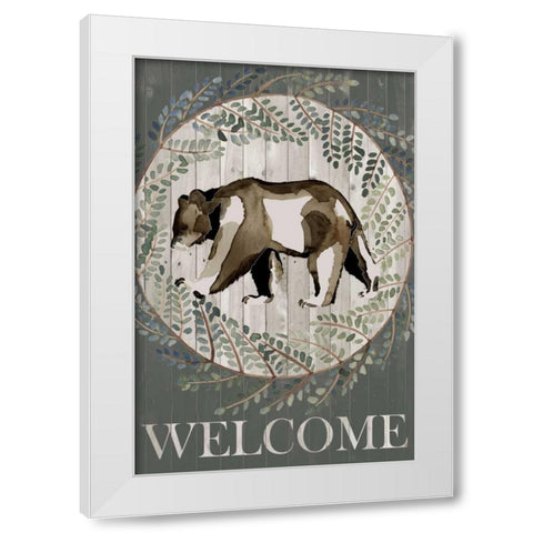 Woodland Welcome III White Modern Wood Framed Art Print by Popp, Grace