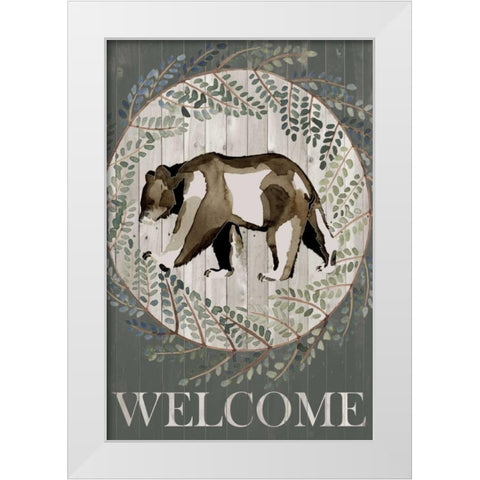 Woodland Welcome III White Modern Wood Framed Art Print by Popp, Grace