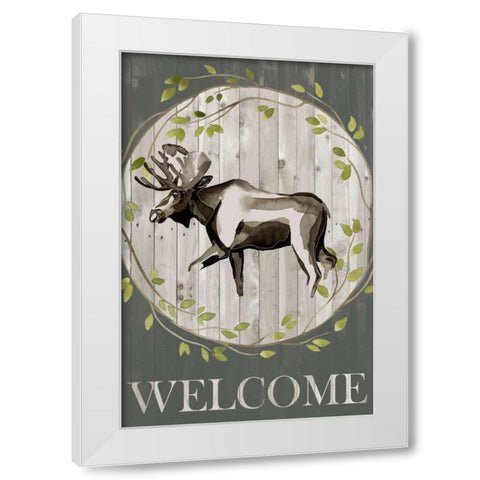 Woodland Welcome IV White Modern Wood Framed Art Print by Popp, Grace