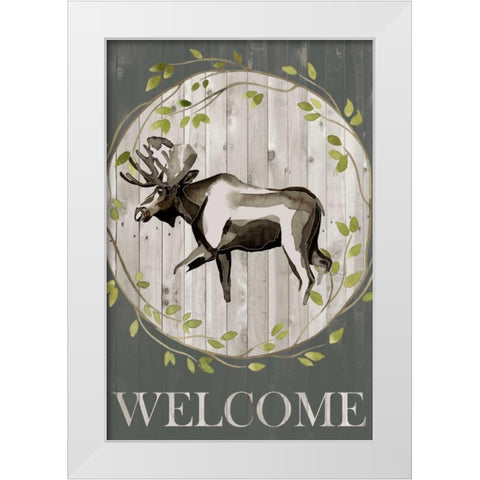 Woodland Welcome IV White Modern Wood Framed Art Print by Popp, Grace