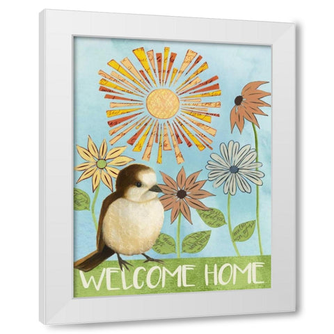 Spring Welcome II White Modern Wood Framed Art Print by Popp, Grace