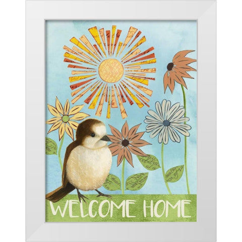 Spring Welcome II White Modern Wood Framed Art Print by Popp, Grace
