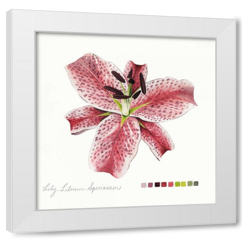 Lilium III White Modern Wood Framed Art Print by Popp, Grace