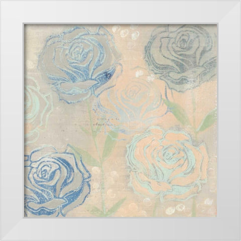 Rose Cache II White Modern Wood Framed Art Print by Popp, Grace