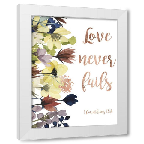 Divine Romance I White Modern Wood Framed Art Print by Studio W