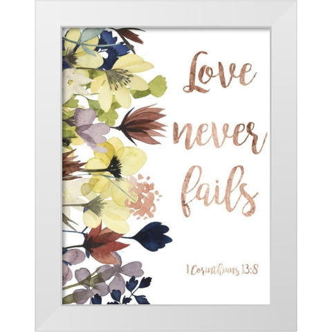 Divine Romance I White Modern Wood Framed Art Print by Studio W