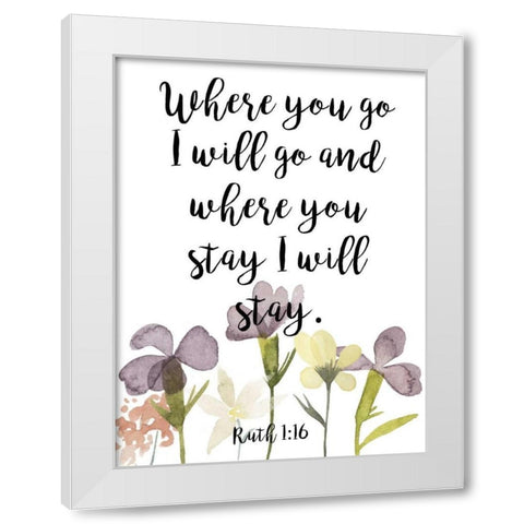 Divine Romance V White Modern Wood Framed Art Print by Studio W