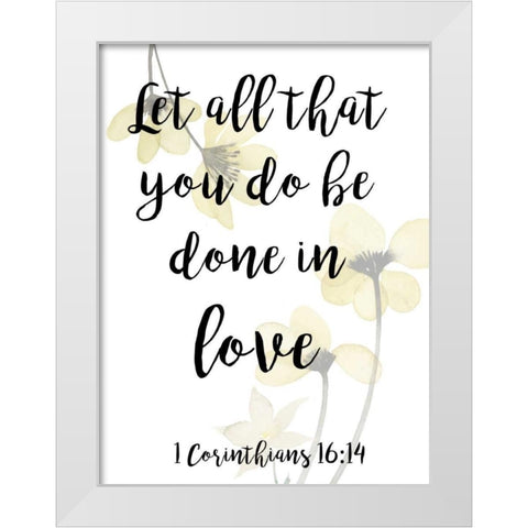 Divine Romance VI White Modern Wood Framed Art Print by Studio W