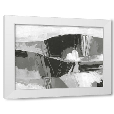 Neutral Landscape Sketch I White Modern Wood Framed Art Print by Vess, June Erica