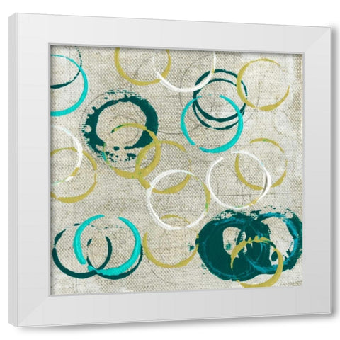 Graffiti II White Modern Wood Framed Art Print by Fagalde, Jarman