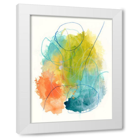 Chromatic Index I White Modern Wood Framed Art Print by Vess, June Erica