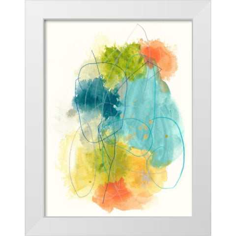 Chromatic Index I White Modern Wood Framed Art Print by Vess, June Erica