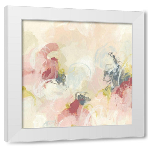 Cherry Blossom I White Modern Wood Framed Art Print by Vess, June Erica