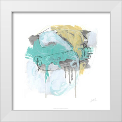 Gestural Logic IV White Modern Wood Framed Art Print by Vess, June Erica