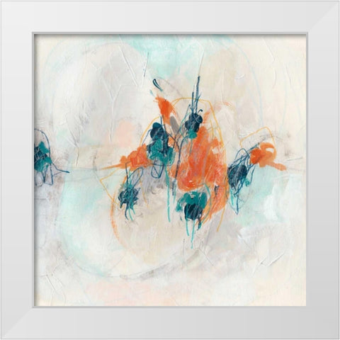 Transpire I White Modern Wood Framed Art Print by Vess, June Erica