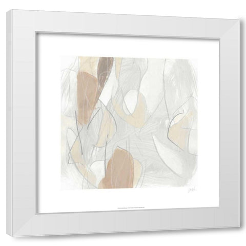 Inert Mosaic I White Modern Wood Framed Art Print by Vess, June Erica