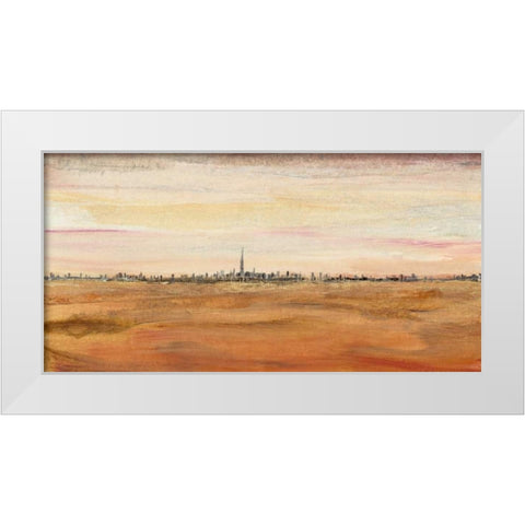 Dubai Landscape II White Modern Wood Framed Art Print by OToole, Tim