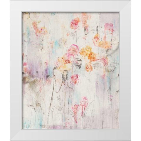 Spotted Garden I White Modern Wood Framed Art Print by OToole, Tim