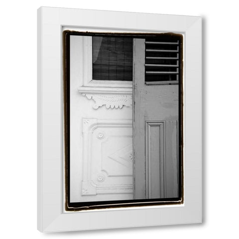 French Quarter Architecture I White Modern Wood Framed Art Print by DeNardo, Laura