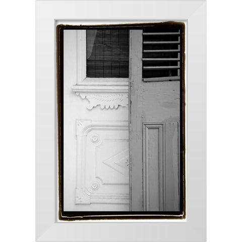 French Quarter Architecture I White Modern Wood Framed Art Print by DeNardo, Laura