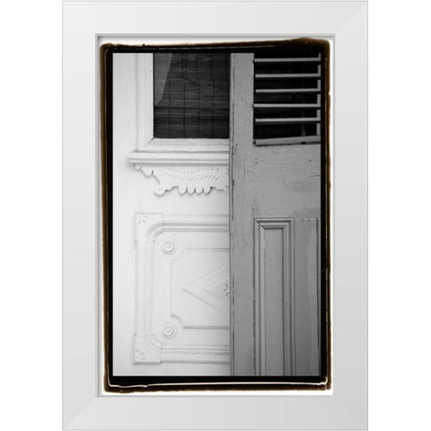 French Quarter Architecture I White Modern Wood Framed Art Print by DeNardo, Laura