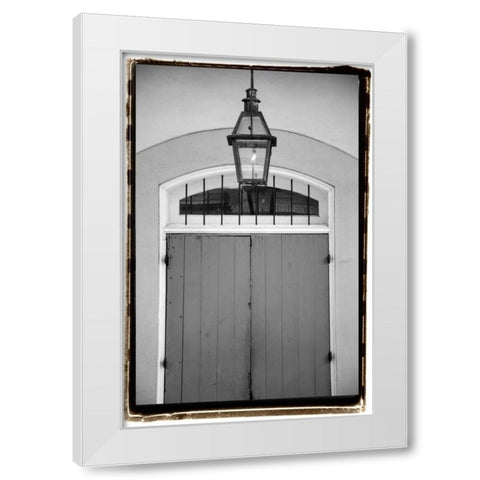 French Quarter Architecture V White Modern Wood Framed Art Print by DeNardo, Laura