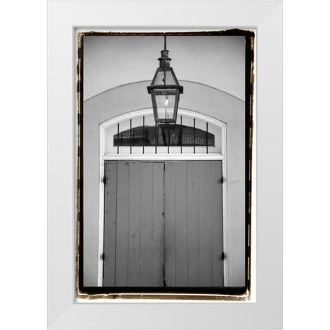 French Quarter Architecture V White Modern Wood Framed Art Print by DeNardo, Laura