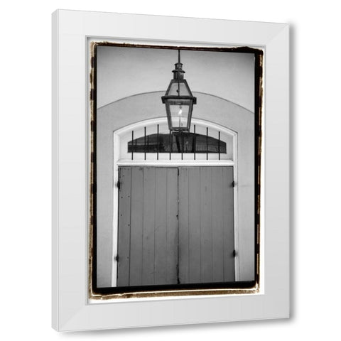 French Quarter Architecture V White Modern Wood Framed Art Print by DeNardo, Laura