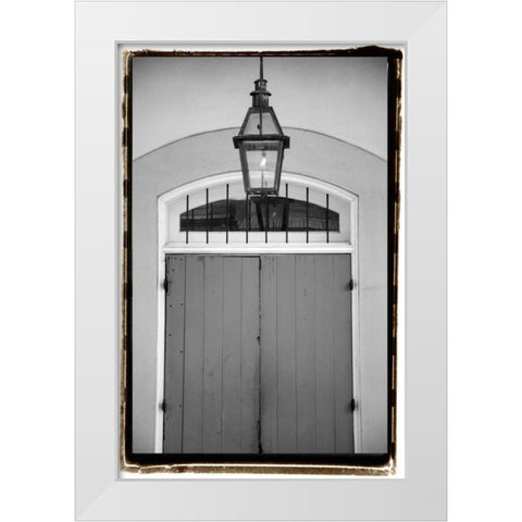 French Quarter Architecture V White Modern Wood Framed Art Print by DeNardo, Laura