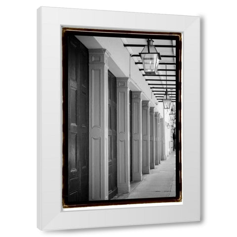 French Quarter Architecture VI White Modern Wood Framed Art Print by DeNardo, Laura
