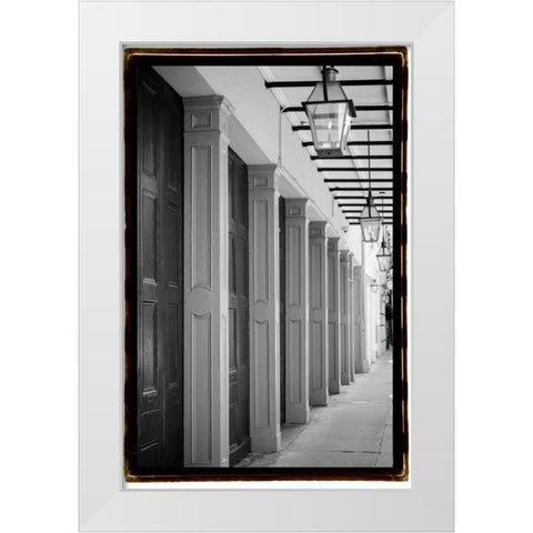 French Quarter Architecture VI White Modern Wood Framed Art Print by DeNardo, Laura