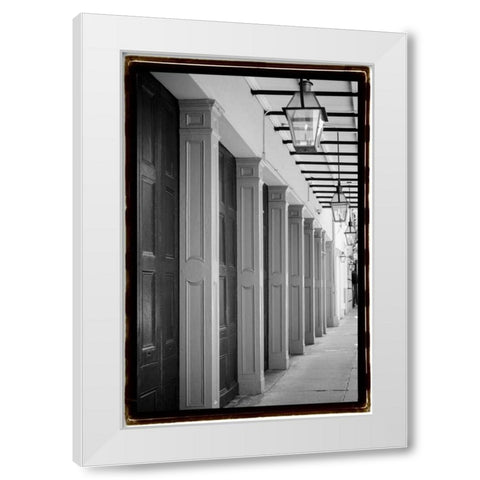 French Quarter Architecture VI White Modern Wood Framed Art Print by DeNardo, Laura