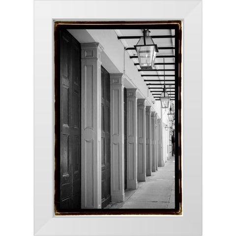 French Quarter Architecture VI White Modern Wood Framed Art Print by DeNardo, Laura