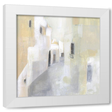 Pausa I White Modern Wood Framed Art Print by Borges, Victoria
