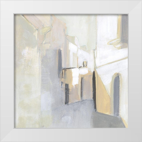 Pausa II White Modern Wood Framed Art Print by Borges, Victoria