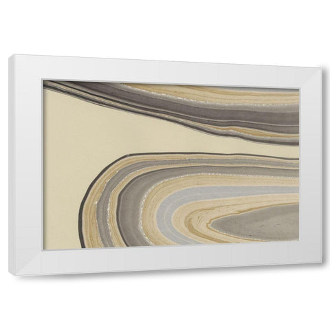 Cross Sections I White Modern Wood Framed Art Print by Stramel, Renee W.