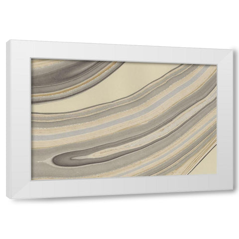 Cross Sections II White Modern Wood Framed Art Print by Stramel, Renee W.