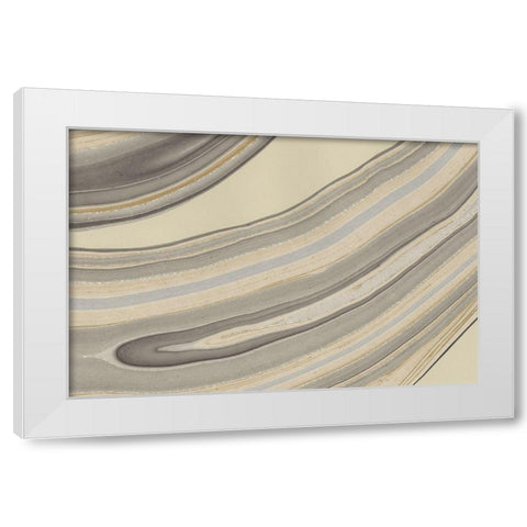 Cross Sections II White Modern Wood Framed Art Print by Stramel, Renee W.