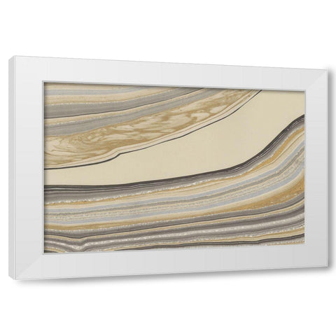 Cross Sections IV White Modern Wood Framed Art Print by Stramel, Renee W.