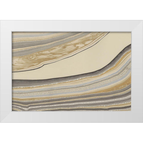 Cross Sections IV White Modern Wood Framed Art Print by Stramel, Renee W.