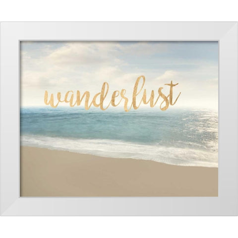 Beach Wanderlust White Modern Wood Framed Art Print by McLoughlin, James