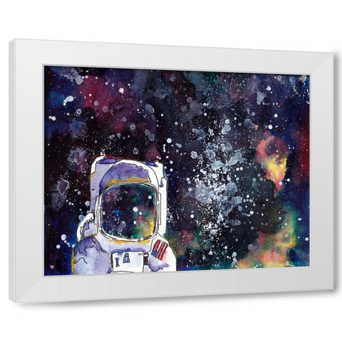 Night Sky I White Modern Wood Framed Art Print by McCreery, Paul