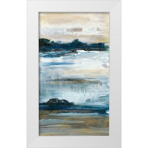 Purity I White Modern Wood Framed Art Print by Bramma, Lila