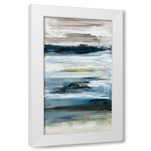 Purity II White Modern Wood Framed Art Print by Bramma, Lila
