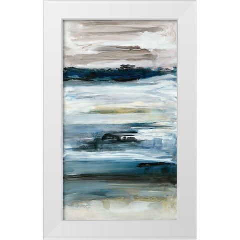 Purity II White Modern Wood Framed Art Print by Bramma, Lila