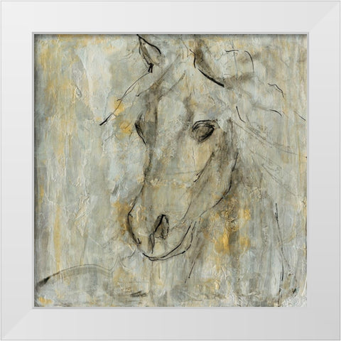 Being One With I White Modern Wood Framed Art Print by Bramma, Lila
