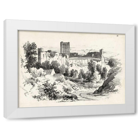 Idyllic Landscape III White Modern Wood Framed Art Print by Harding, J.D.