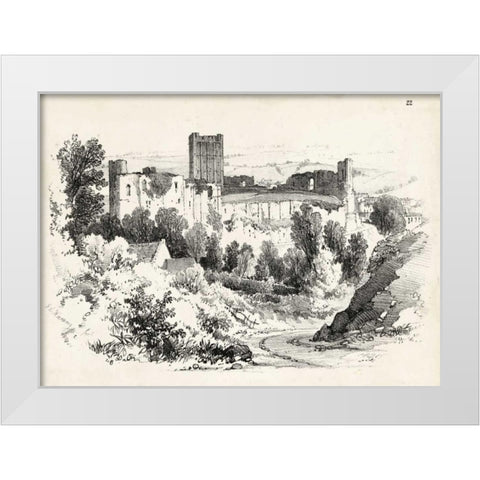 Idyllic Landscape III White Modern Wood Framed Art Print by Harding, J.D.