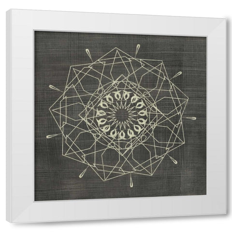 Geometric Tile II White Modern Wood Framed Art Print by Zarris, Chariklia